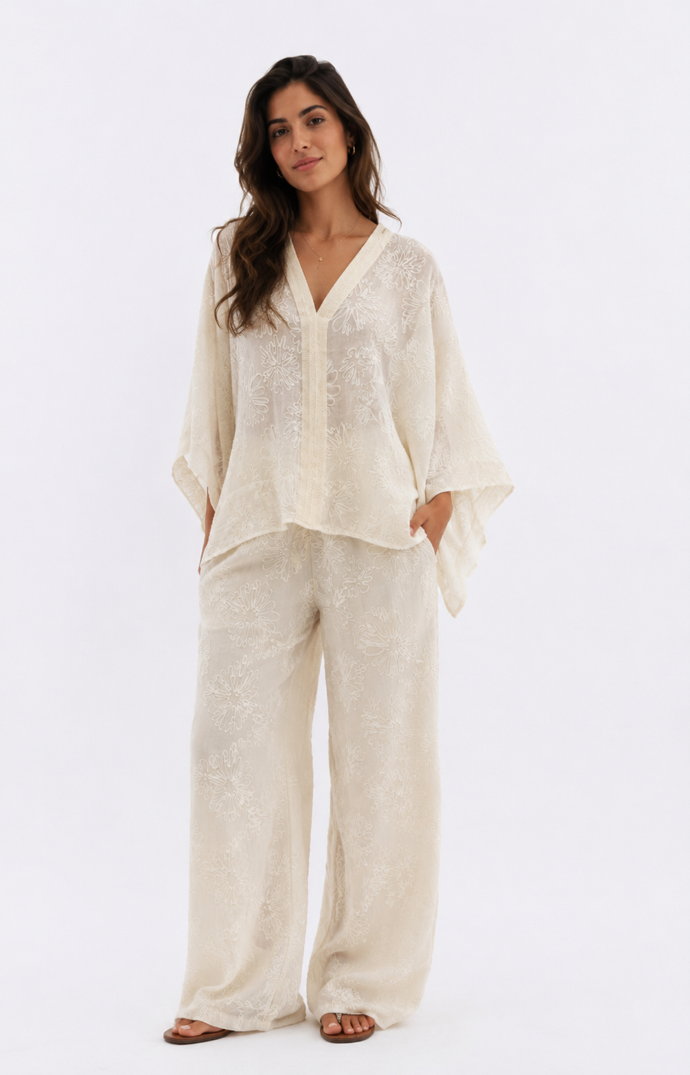 Set Embroidery Offwhite