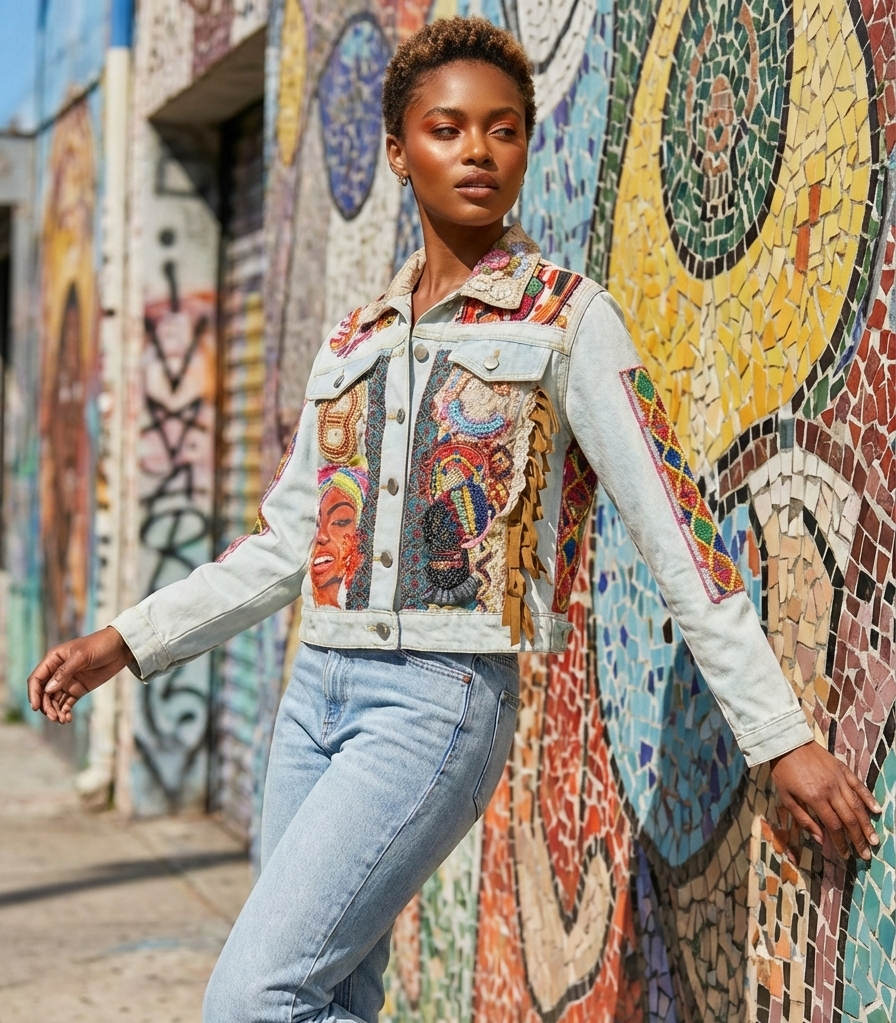 Jacket Denim Handmade