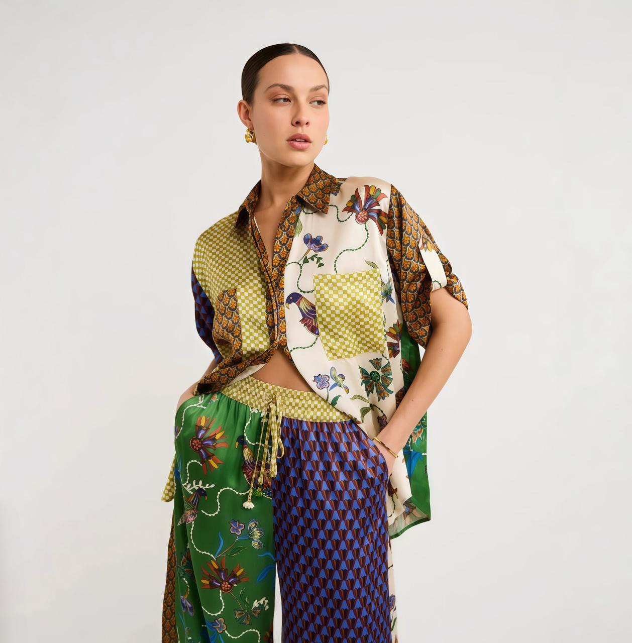 Set pattern silk