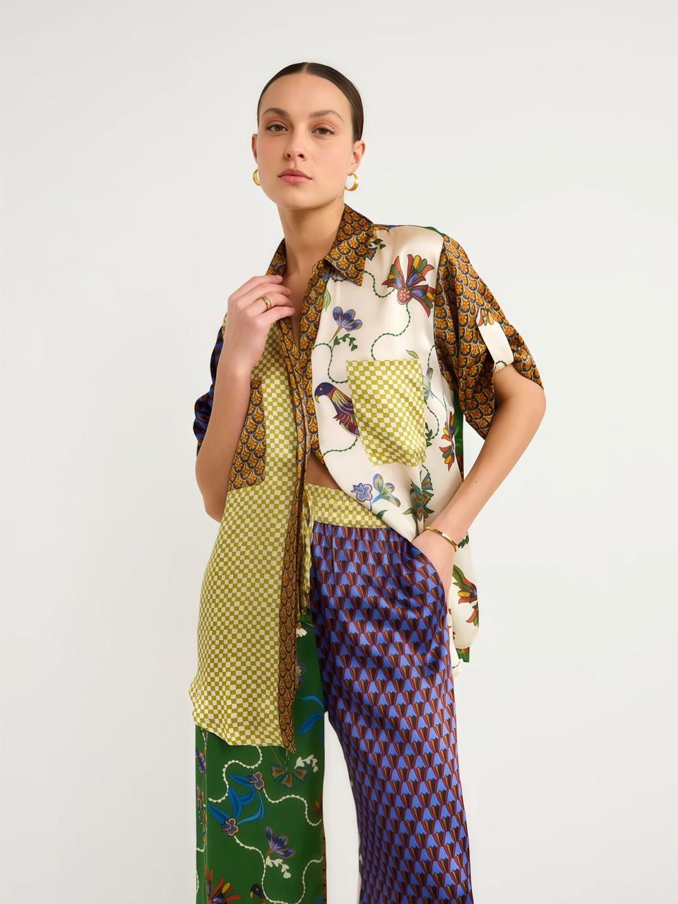 Set pattern silk