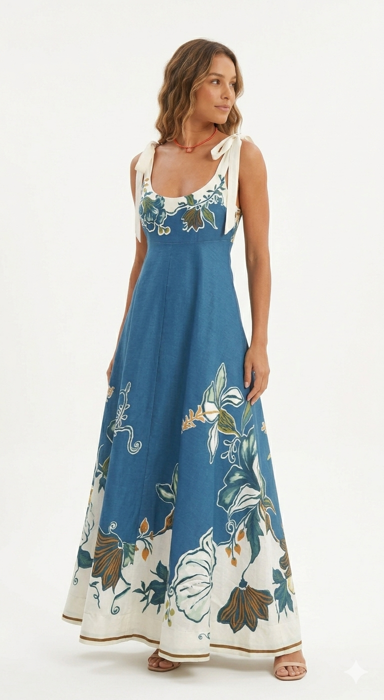 Dress pattern navy