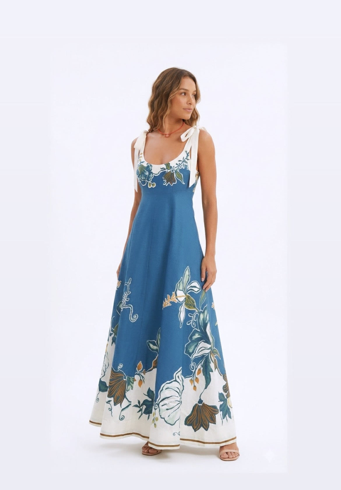 Dress pattern navy