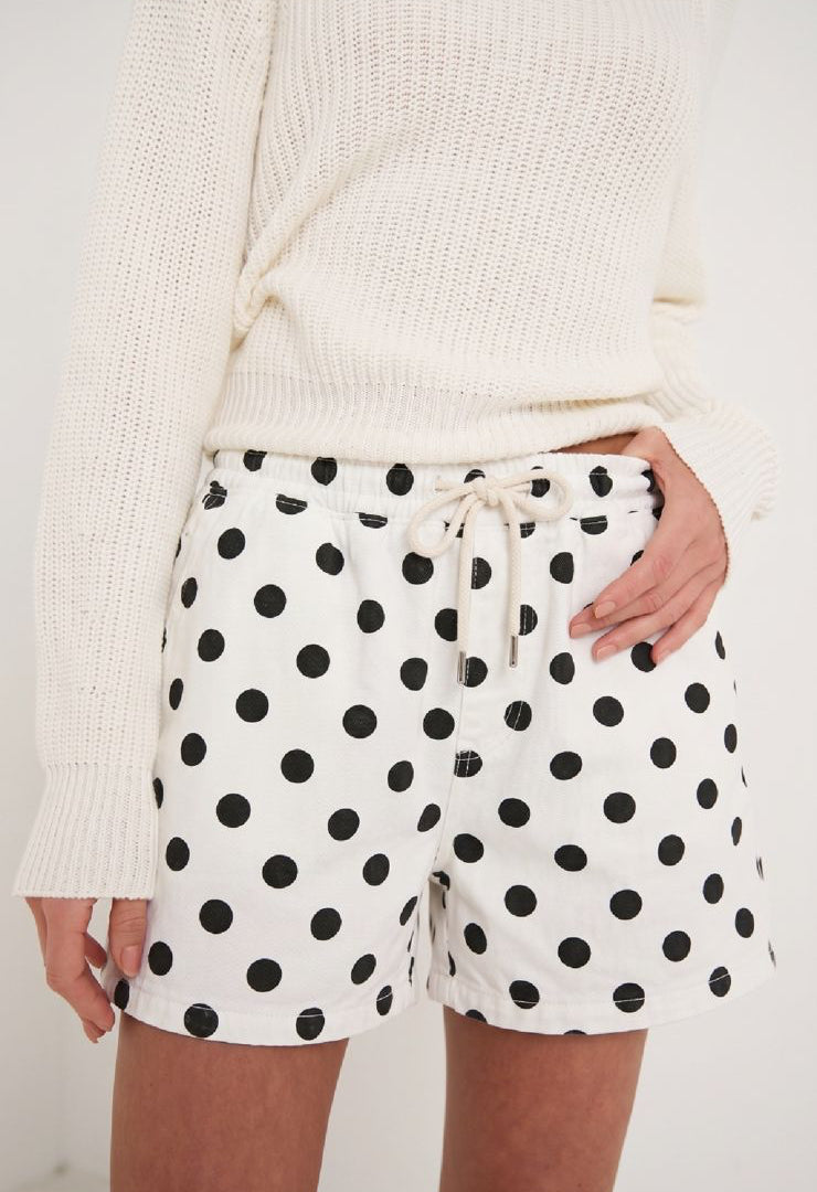 Set polka white