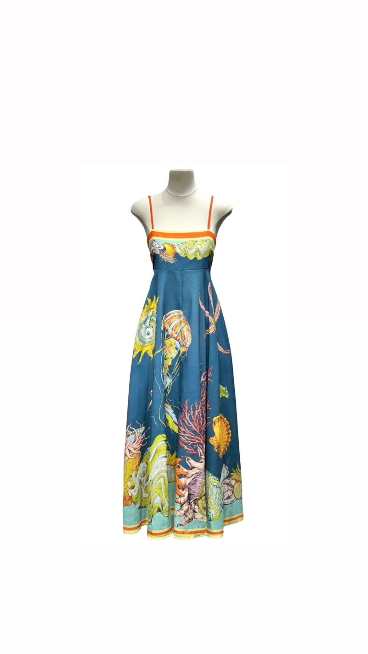 Dress patten blue