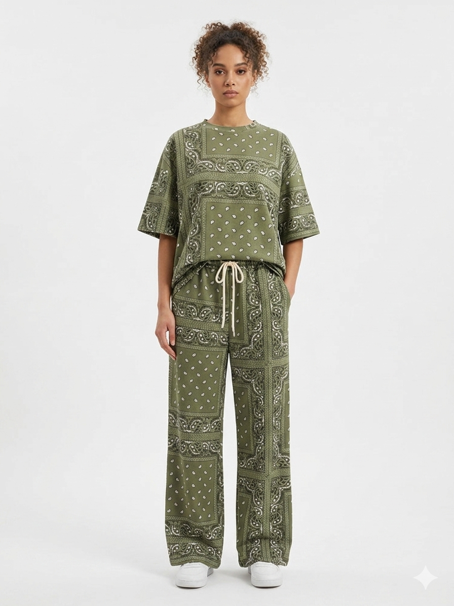 Set bandana olive