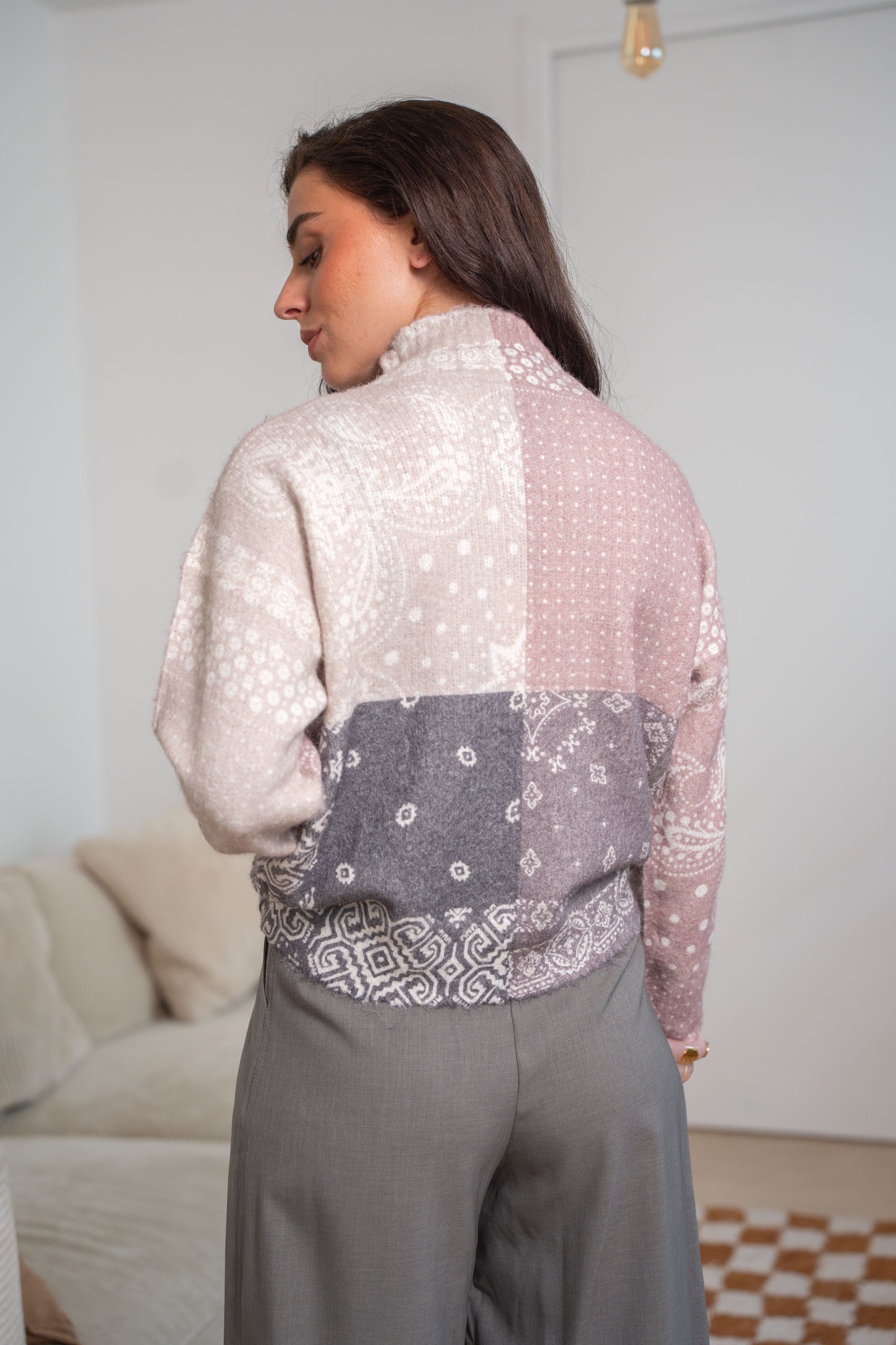 Bandana nude knit