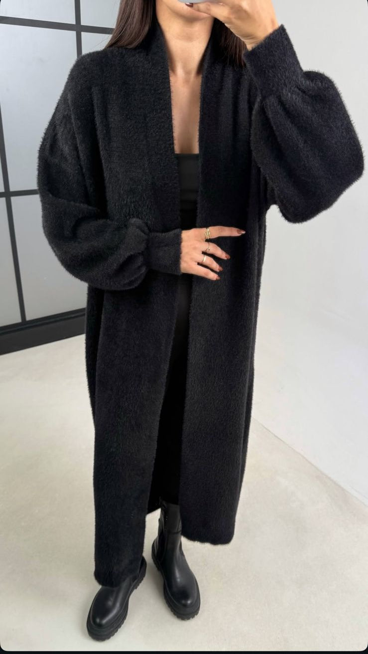 Cardigan fur black