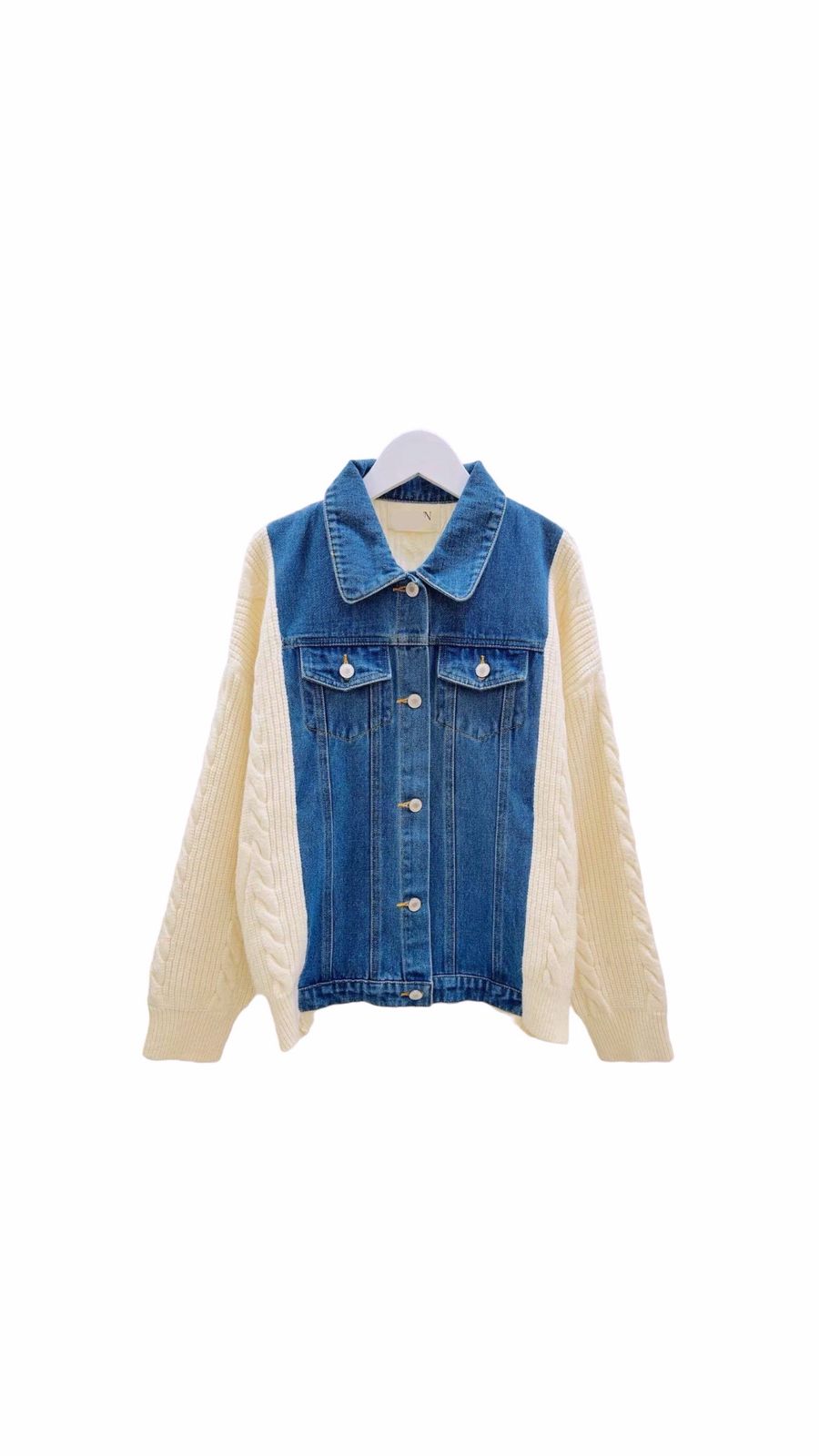 Jacket Denim Mix Off White