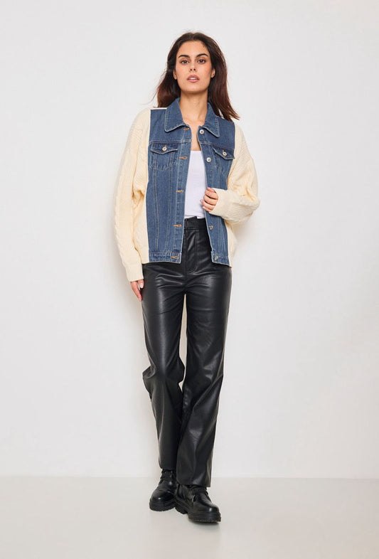 Jacket Denim Mix Off White