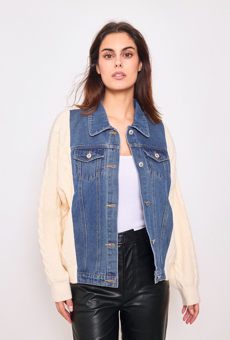 Jacket Denim Mix Off White