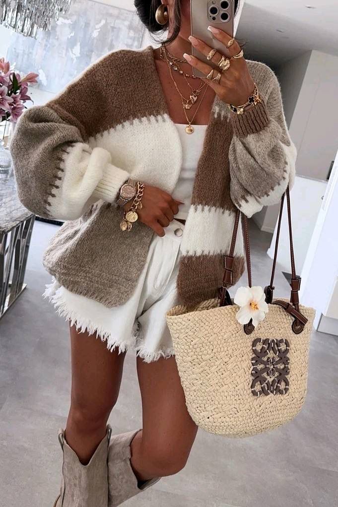 Cardigan Cafe Brown saison