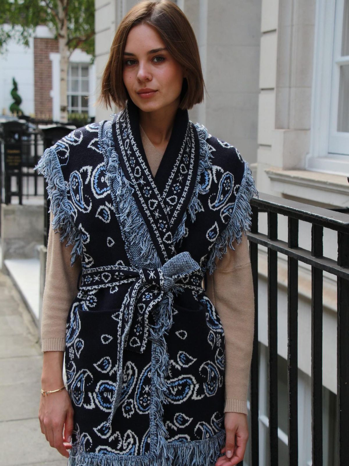 Bandana Vest Navy Blue