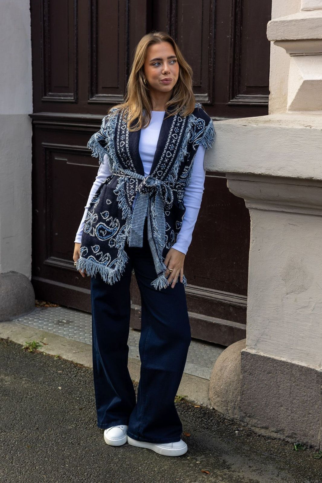 Bandana Vest Navy Blue
