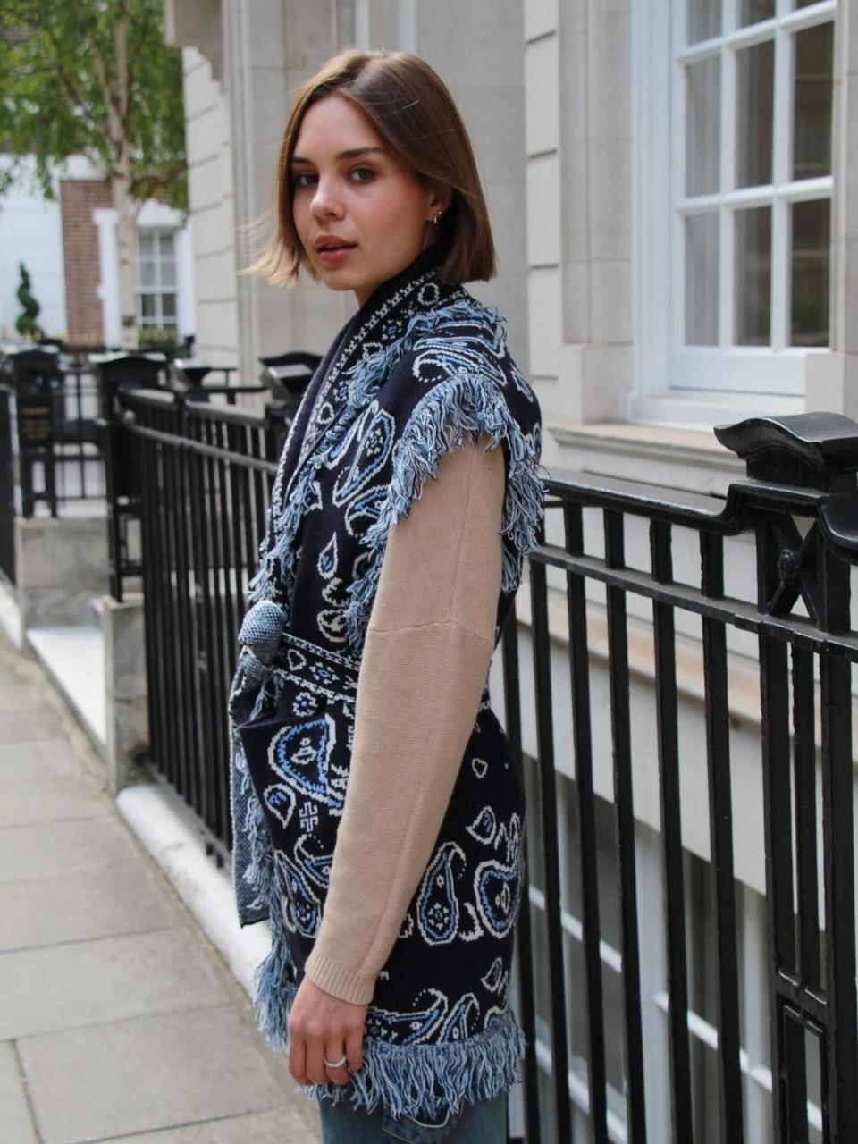 Bandana Vest Navy Blue