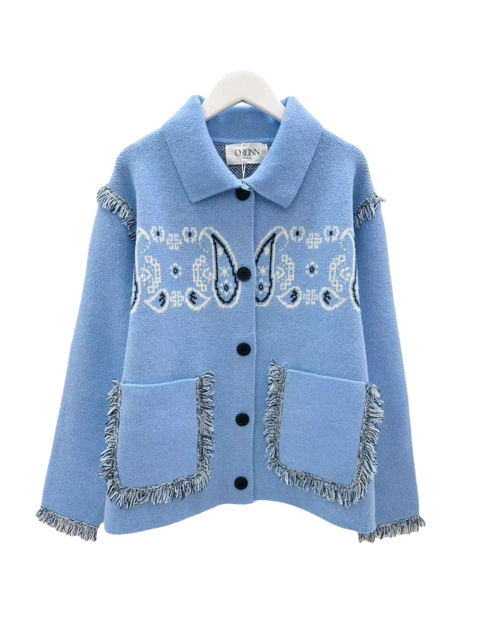 Jacket bandana 2 pockets blue