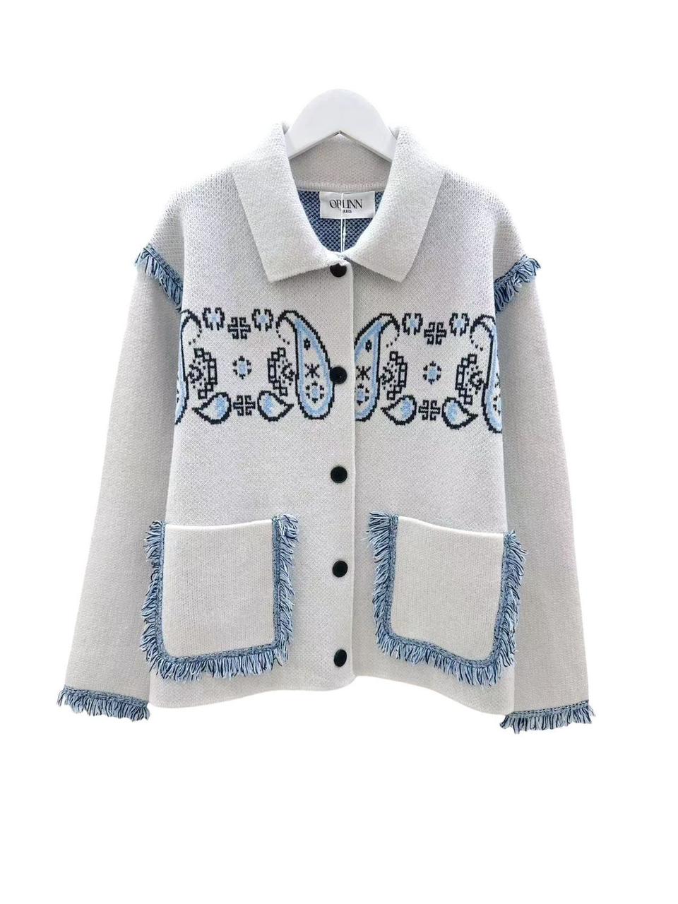 Jacket bandana 2 pockets grey blue