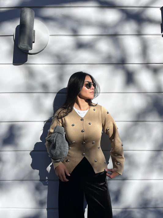 Jacket Cardigan pearls