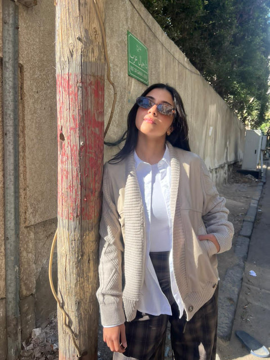 Cardigan jacket beige