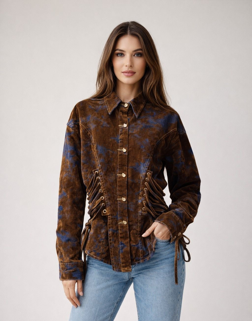 Chemise vintage brown