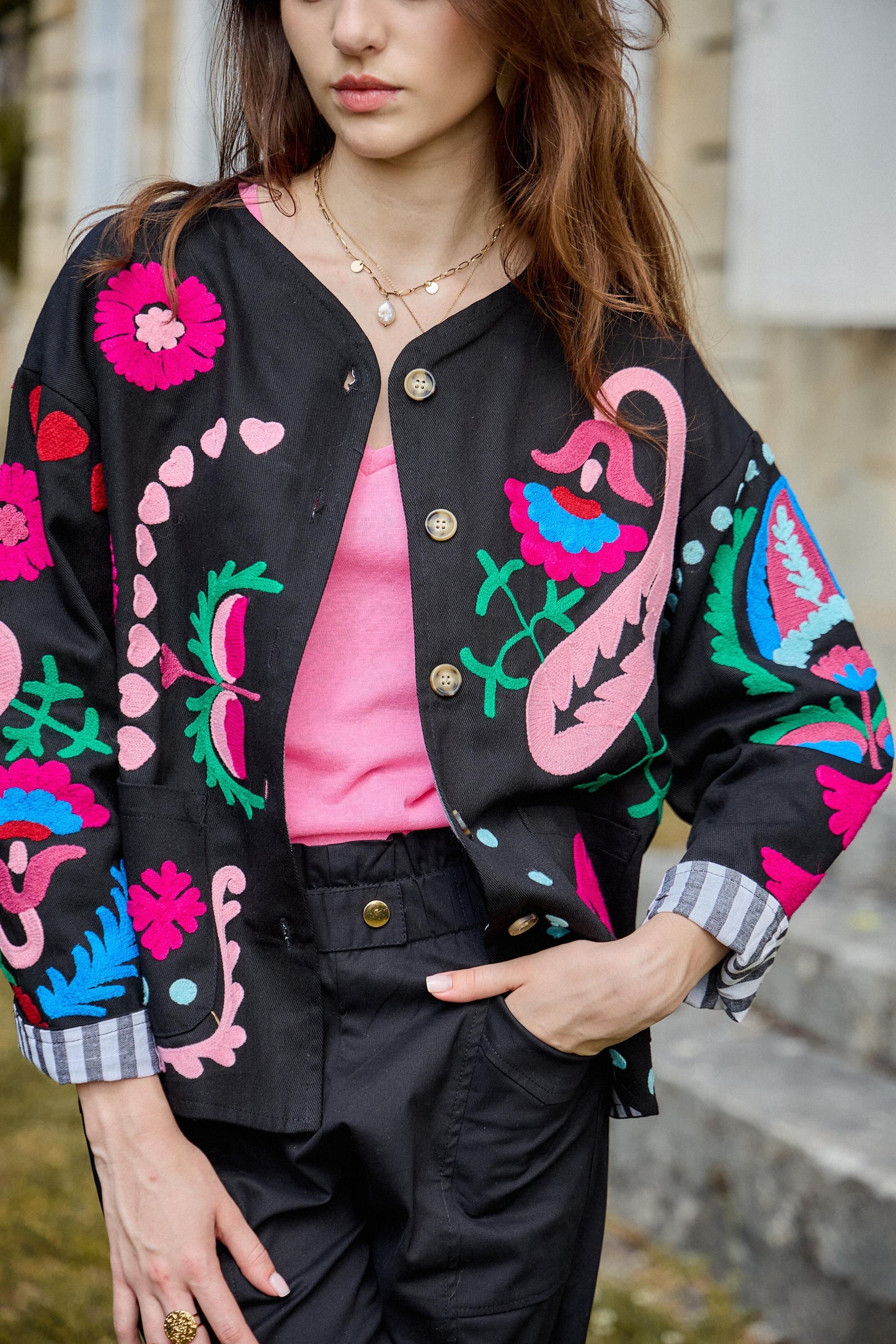 Jacket embroidery