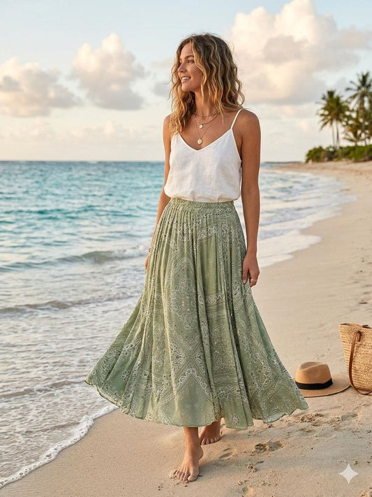 Skirt bandana loose aroma olive