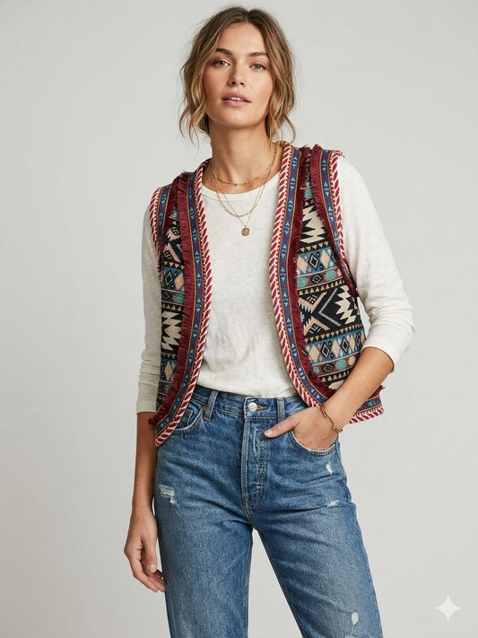 Vest handmade embroidery