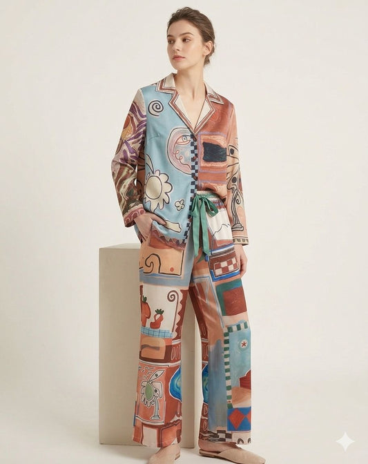 Set pants silk azaka