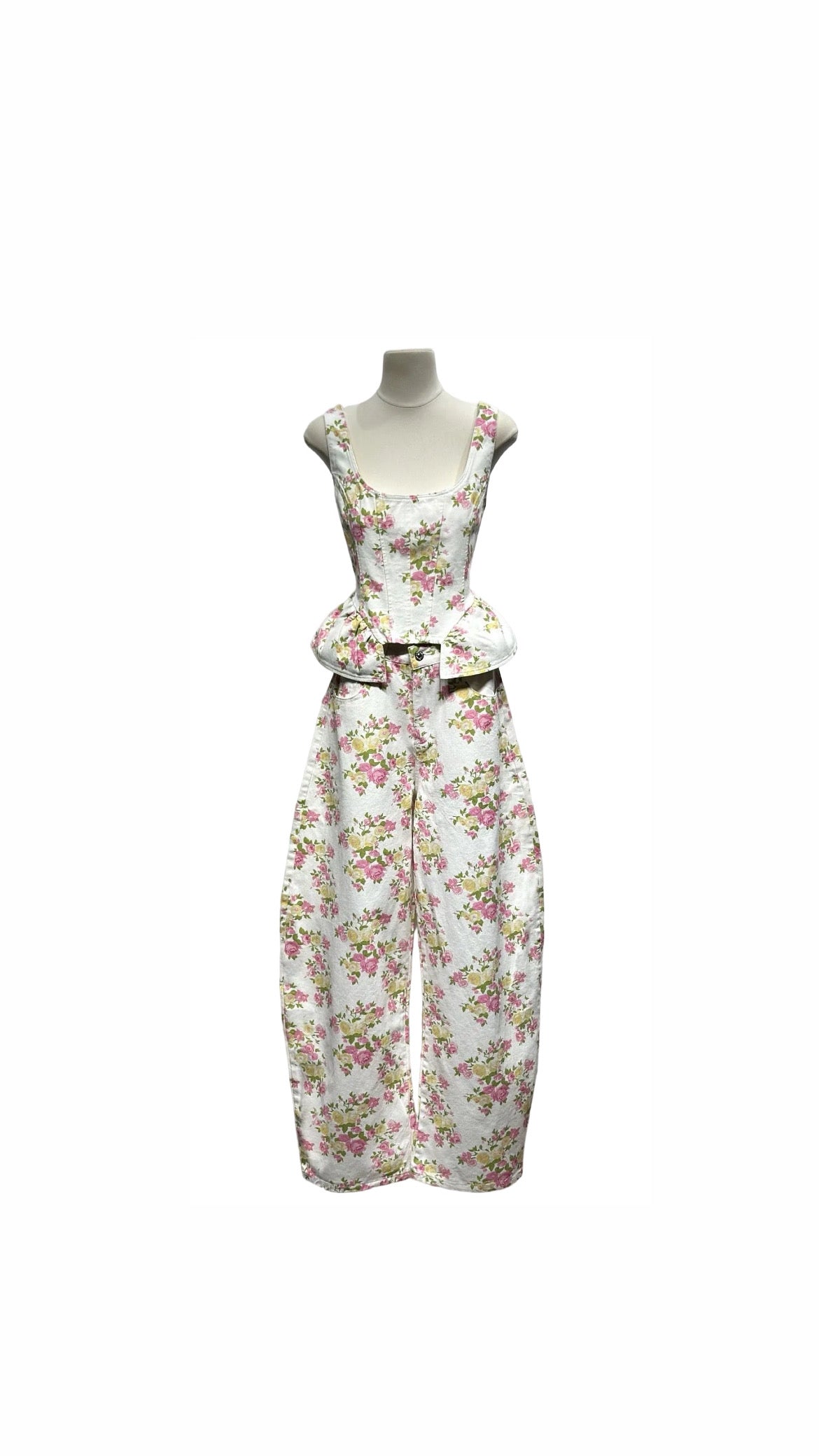 Set floral offwhite