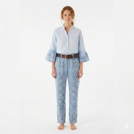 Pants bandana blue