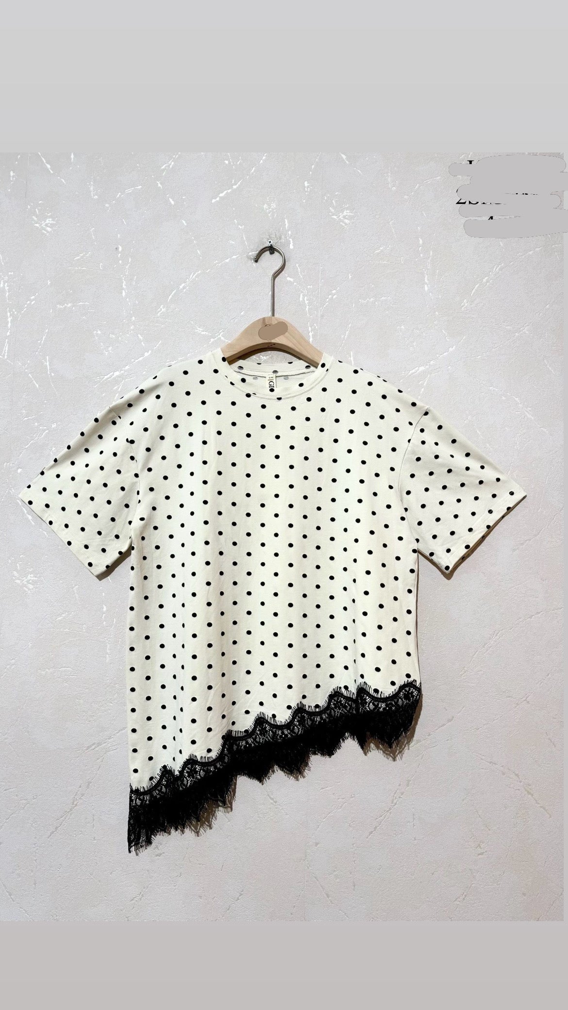 Shirt Polka lace