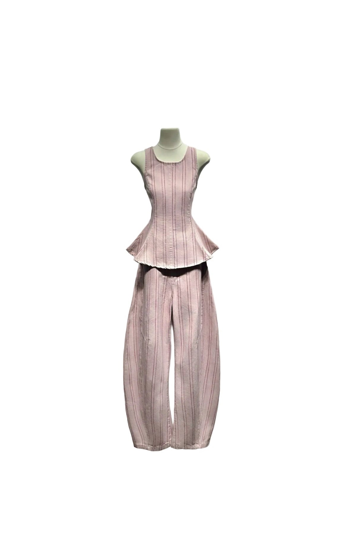 Set rose stripe