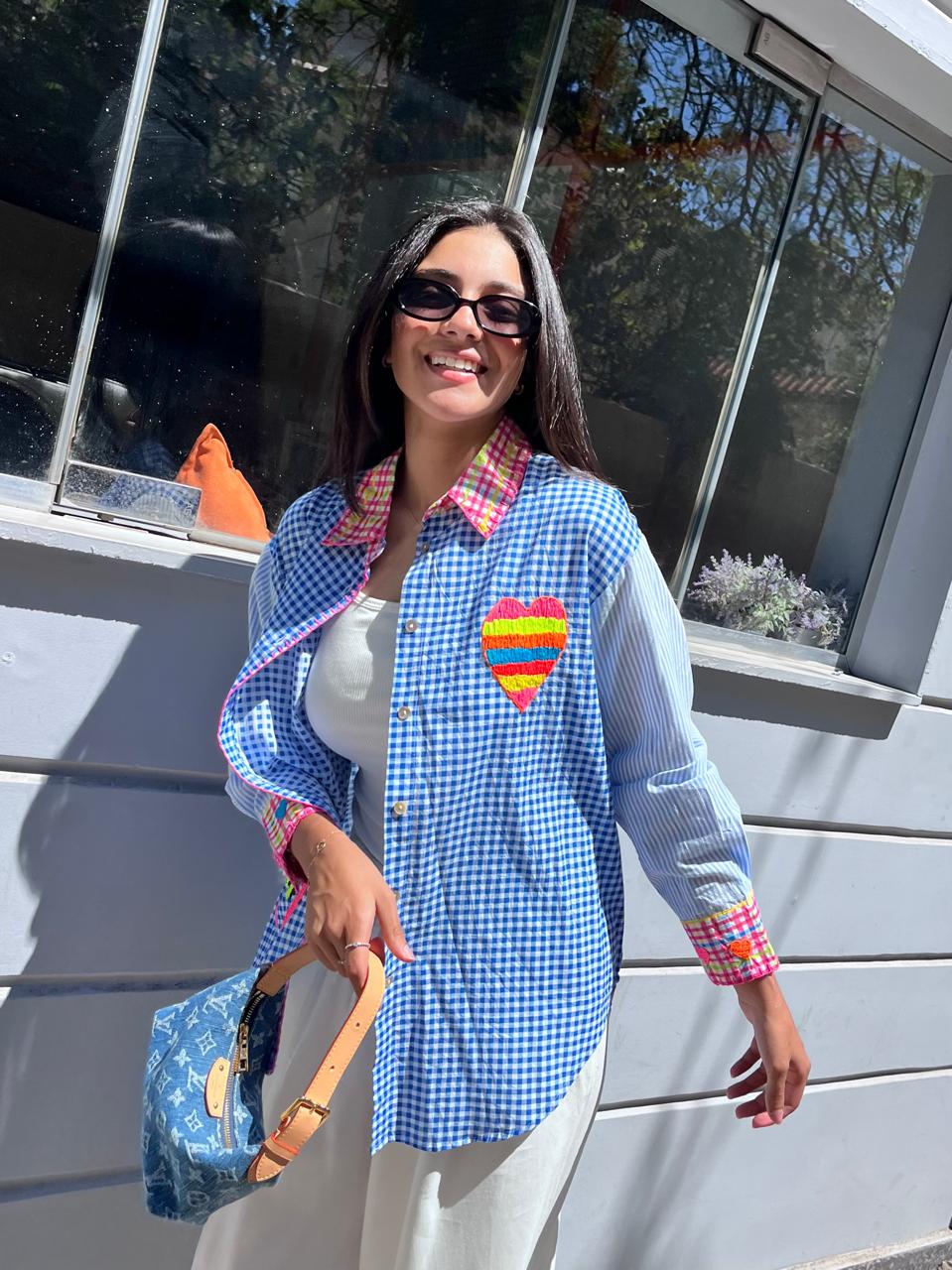 Shirt checkered blue
