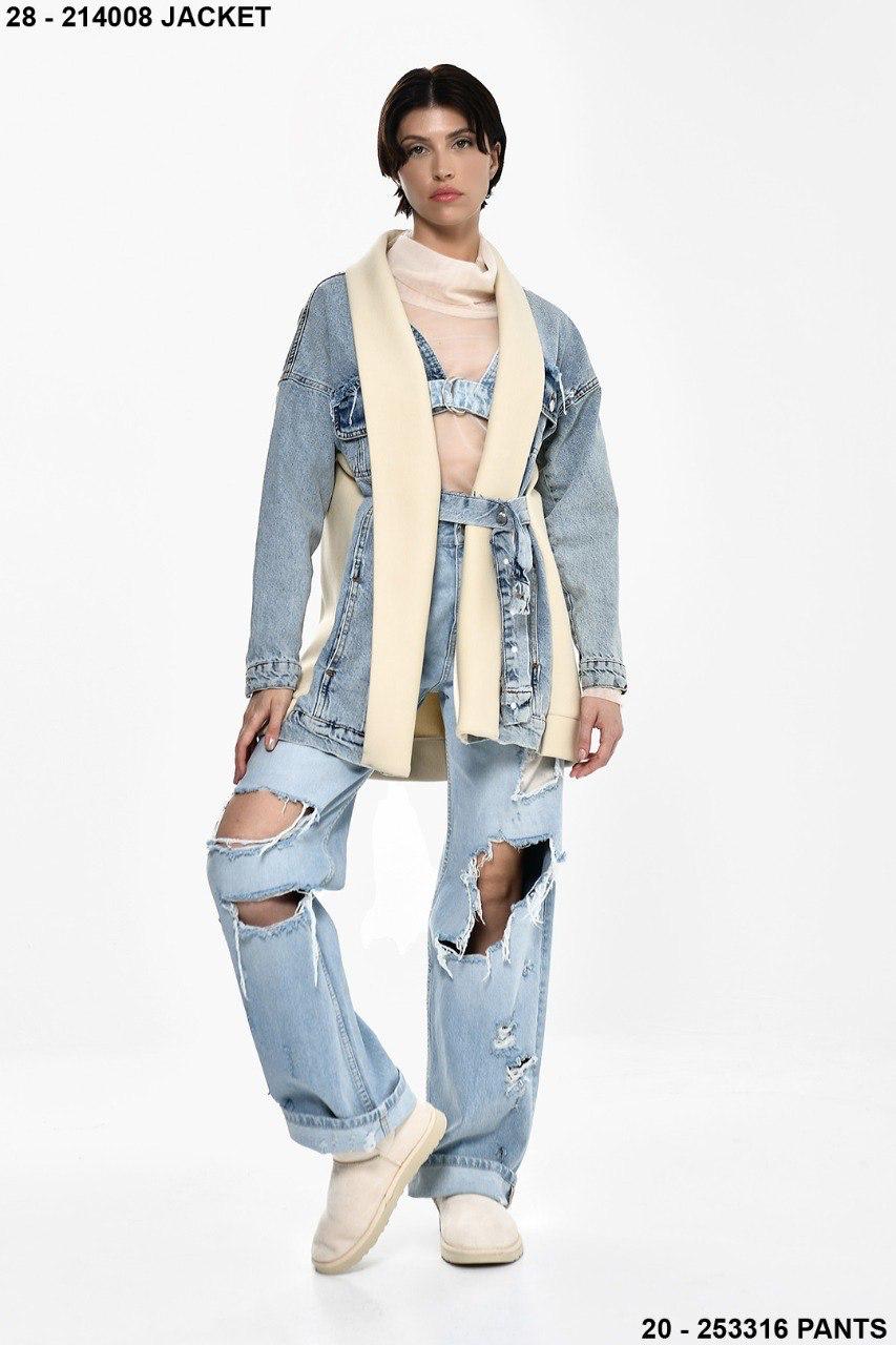 Denim x beige Jacket