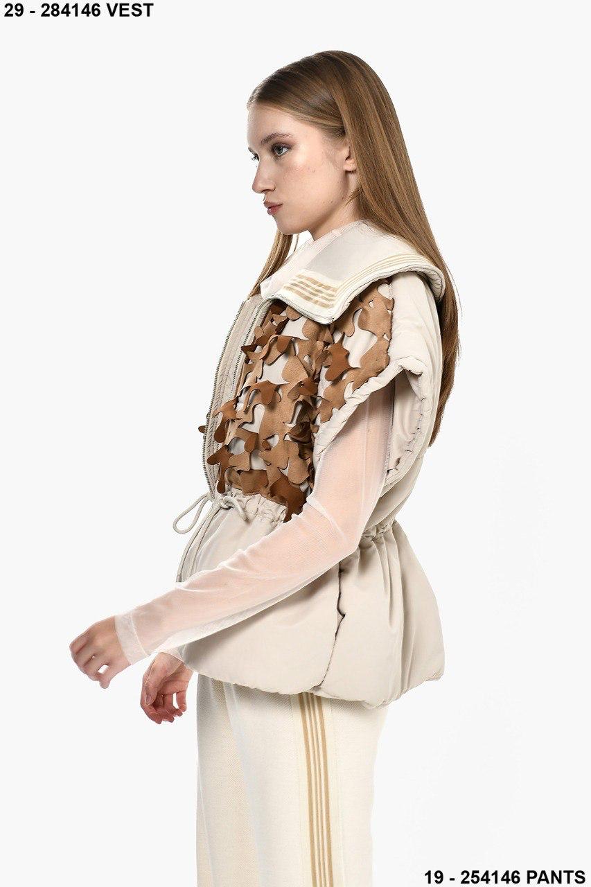 Vest brown cutting DQ