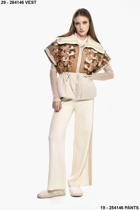 Vest brown cutting DQ
