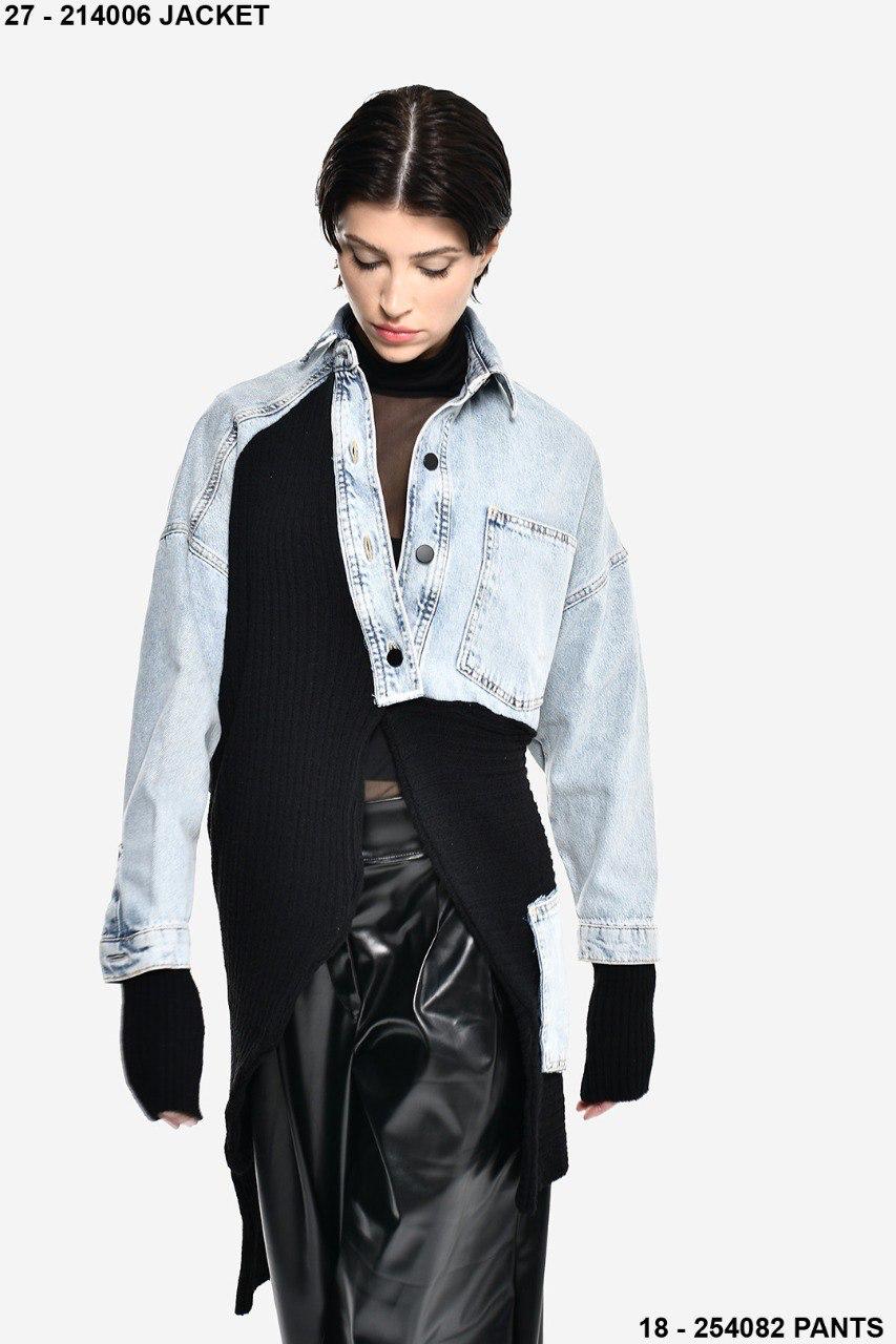 Denim x black jacket DQ