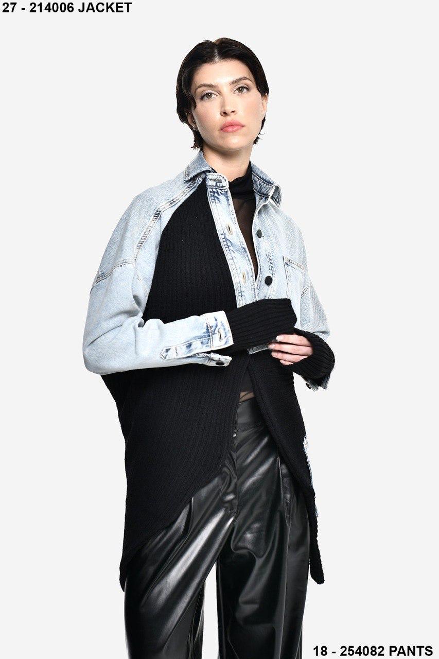 Denim x black jacket DQ