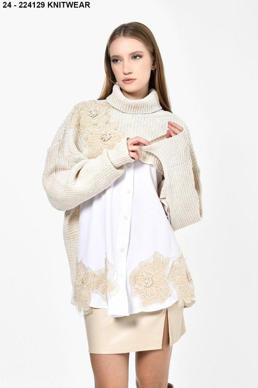 Shirt attached knit DQ