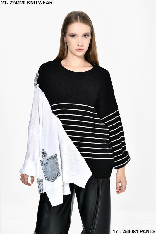 Knit Side stripe