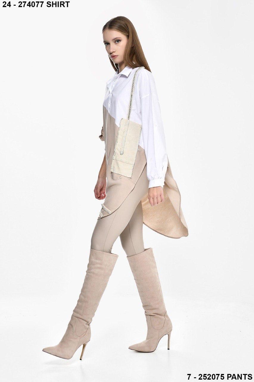 Shirt beige side DQ