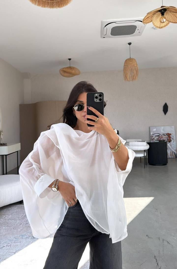Shirt white ruffels