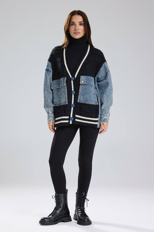 Black 2 denim pockets