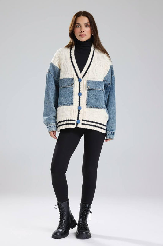 Offwhite denim pockets jacket