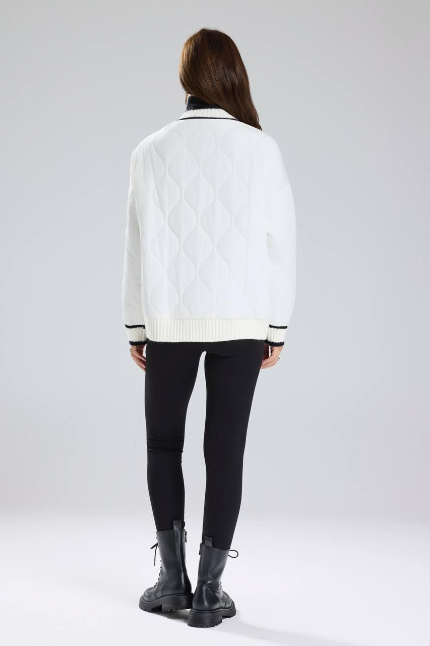 White TW piped black