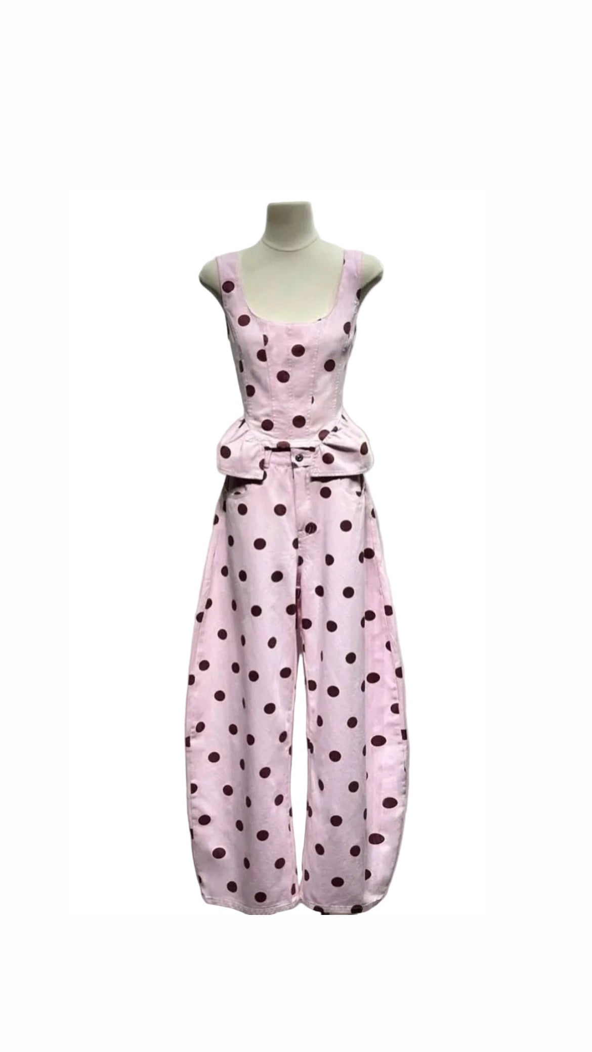 Set polka pink