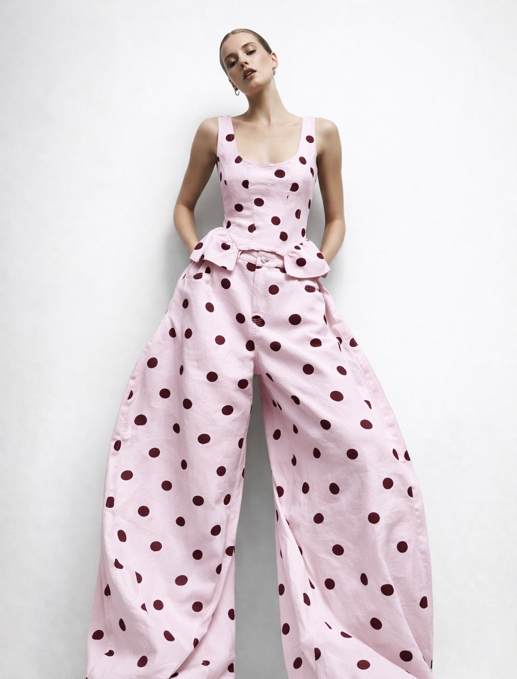 Set polka pink