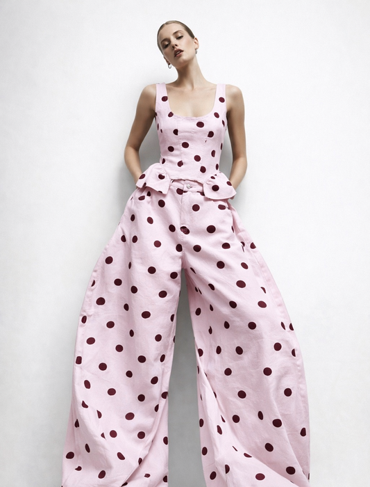 Set polka pink
