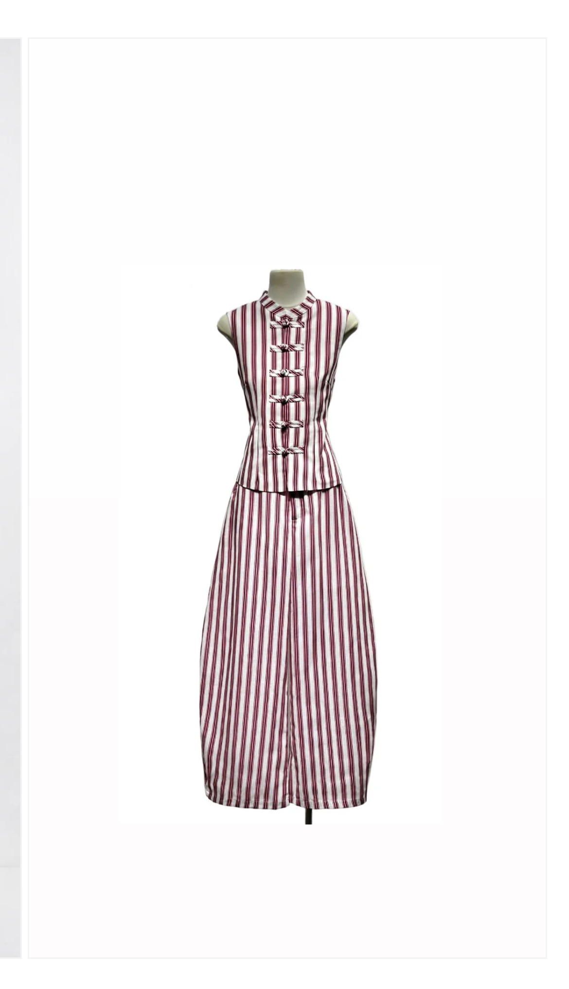 Set stripe pink burgundy