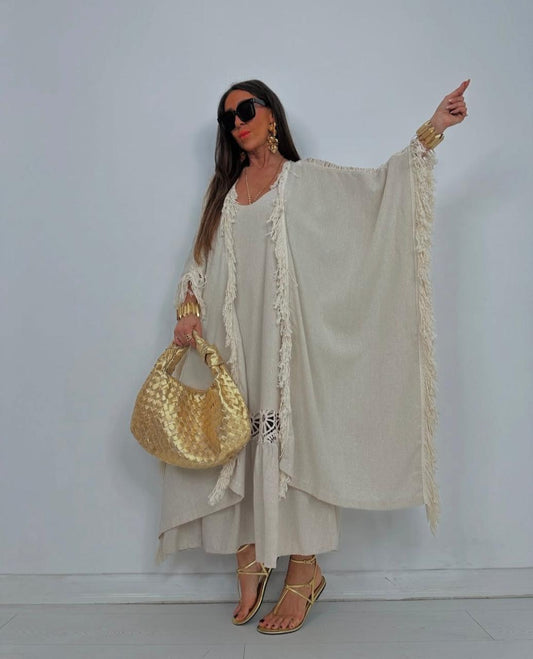 Cardigan fringes