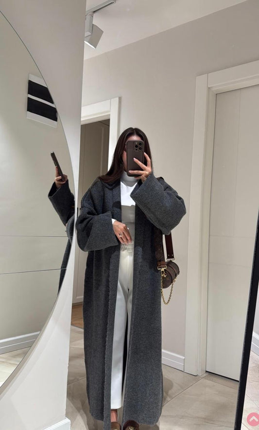 Wool coat dark grey